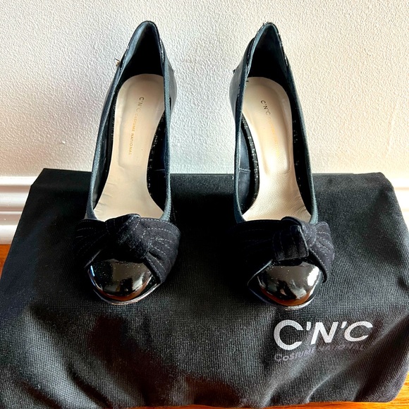 C’N’C Shoes - C’N’C Black Patent Pumps  4” Heels  Size: 7 MSRP:$250